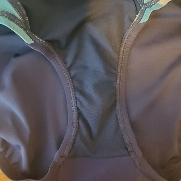 Speedo Navy Blue Stripe Racerback Swimsuit - Picture 6 of 6